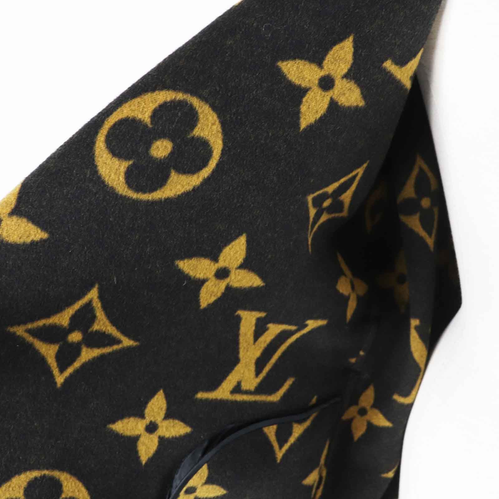 LOUIS VUITTON ルイヴィトン ウール シルク マフラー ピンク レッド エシャルプ ロゴマニア ニット □ルイ・ヴィトン□ ショール モノグラム 大判ストール シルク ウール