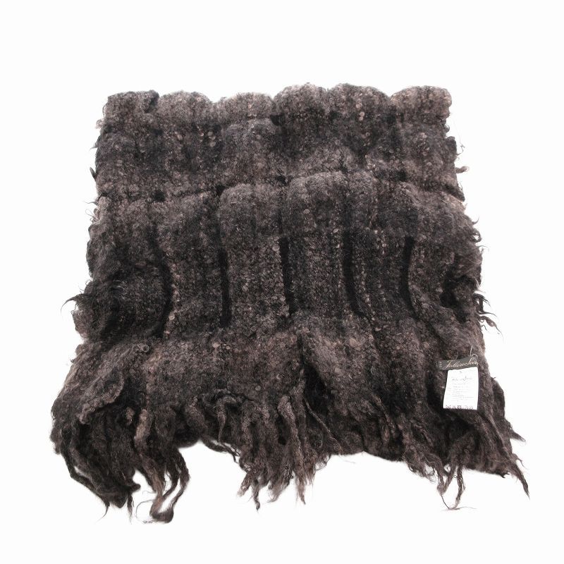 ファリエロサルティ Faliero Sarti ストール マフラー フリンジ 縮絨  