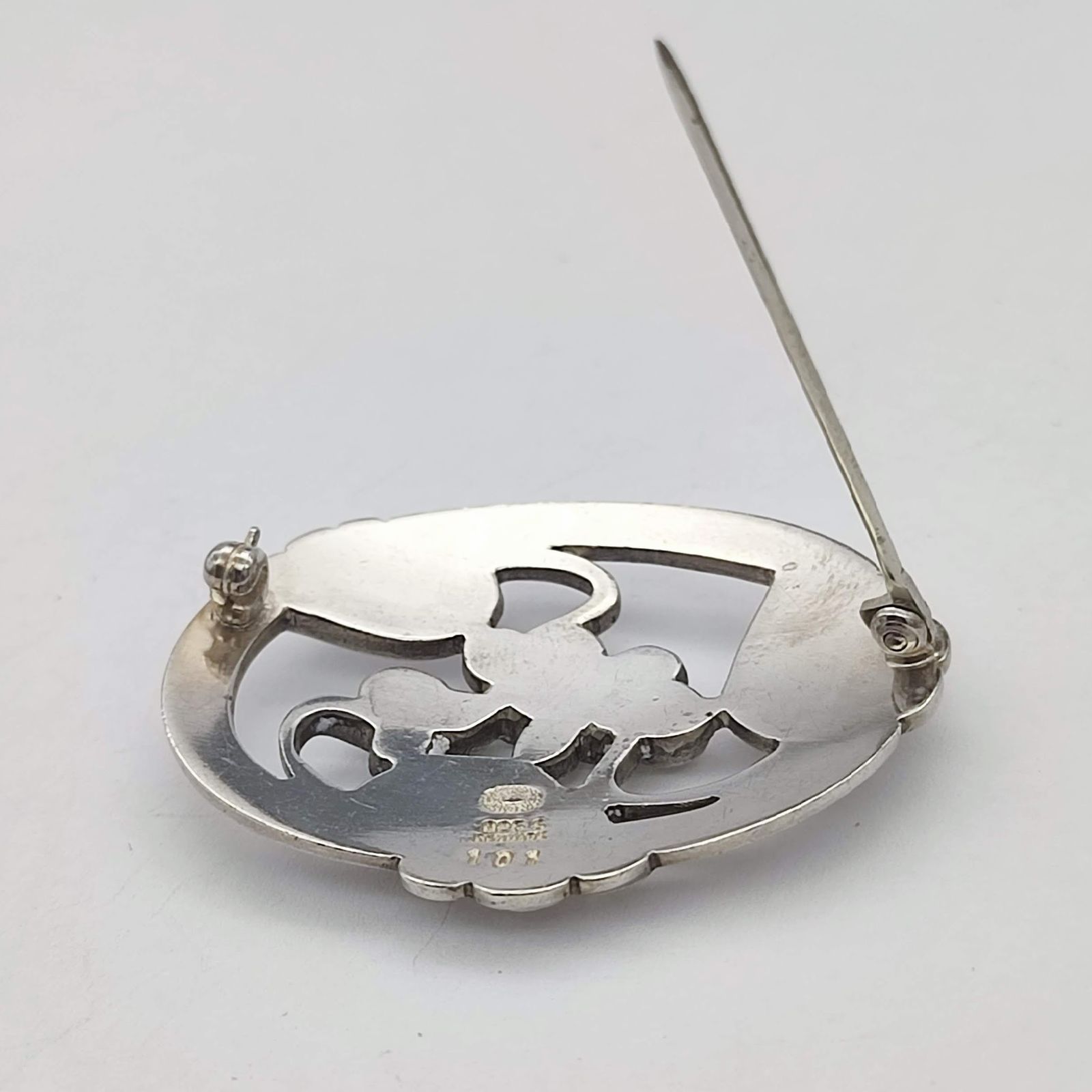 美品】Georg Jensen ジョージジェンセン ピンブローチ ムーン