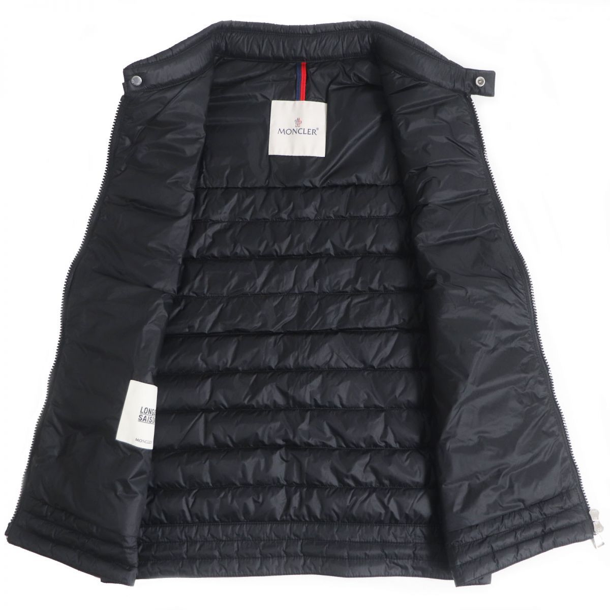 美品□2019年製 MONCLER/モンクレール GIR GILET ロゴワッペン WZIP 