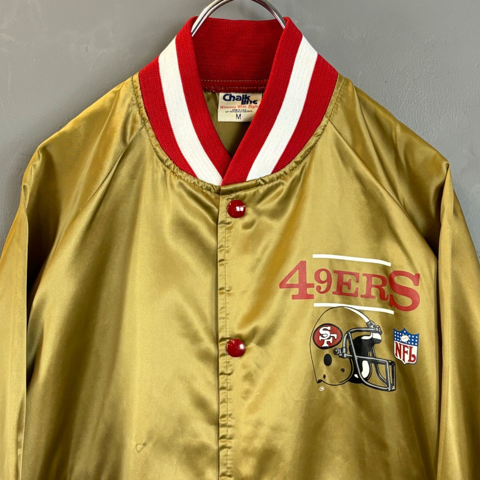 【状態良】Chalk Line NFL 49ers スタジャン USA made 状態良】Chalk Line NFL 49ers スタジャン USA made