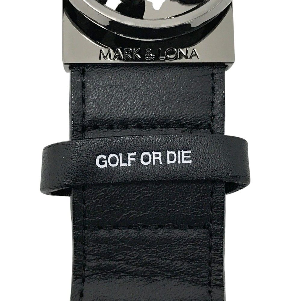【超特価SALE開催中！】 MARK-LONA マークアンドロナ ロゴバックル メッシュベルト ブラック系 240101523260 ゴルフウェア ストスト 魅力的な