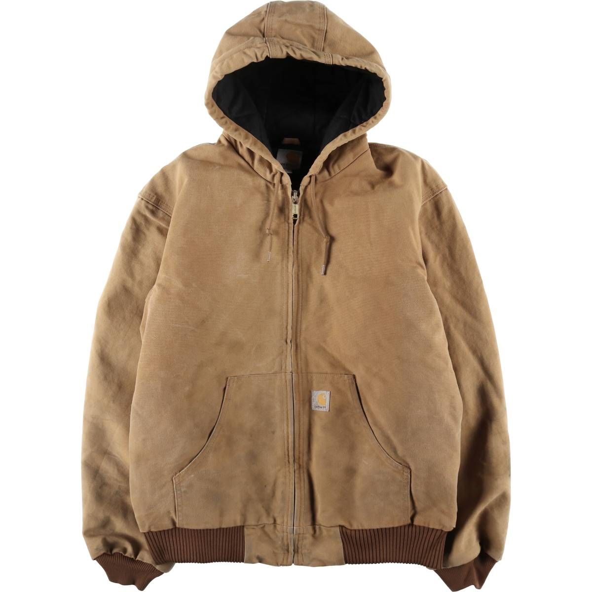古着 カーハート Carhartt アクティブジャケット ダックフルジップパーカー USA製 メンズXL相当/eaa512548