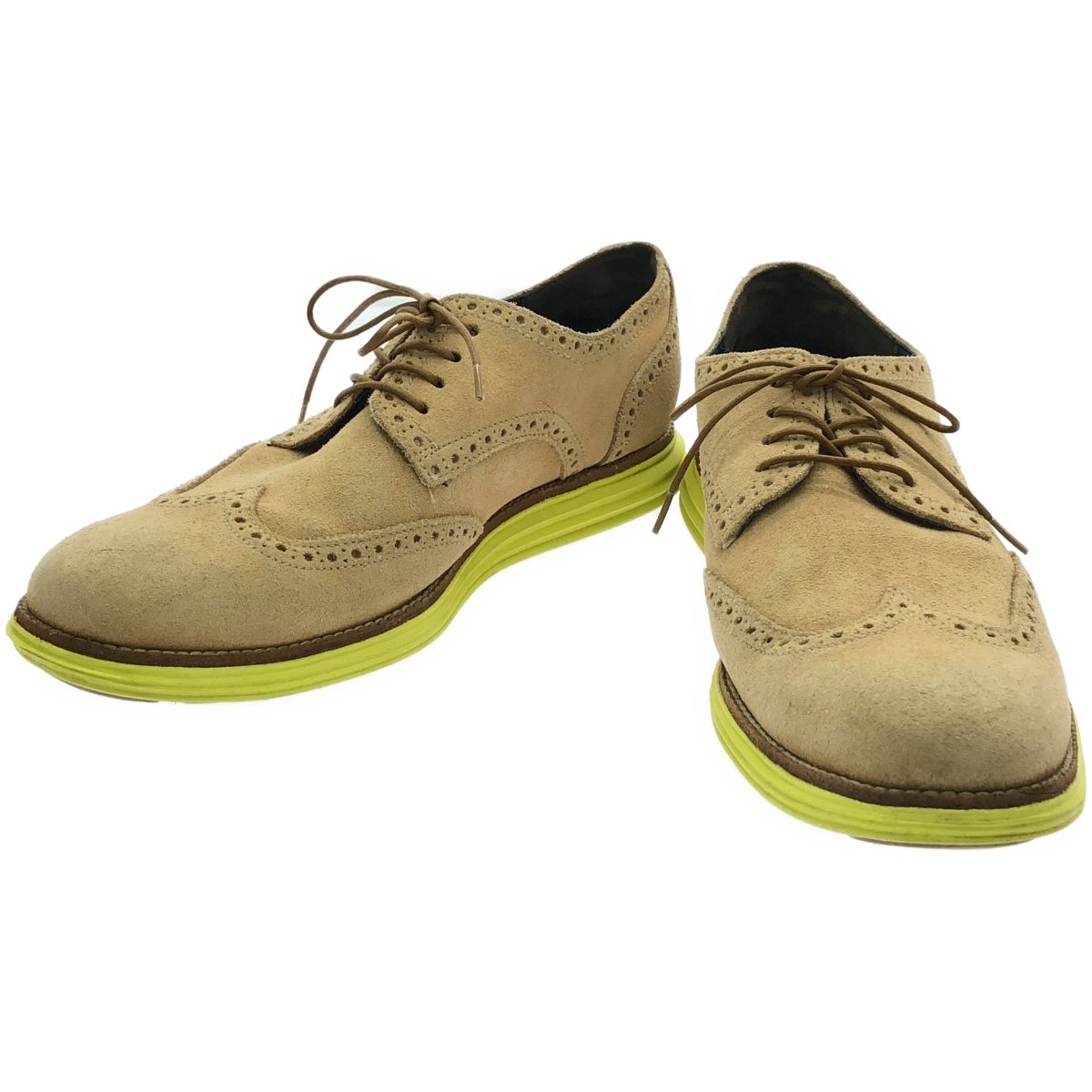 COLE HAAN コールハーン LUNARGRAND TASSEL ルナグランド タッセル スエード レザー ローファー シューズ CAMELLO SUEDE US10.5 COLE HAAN LUNARGRAND WING TIP 8 BLACK&frasl;POOLSIDE コールハーン ルナ