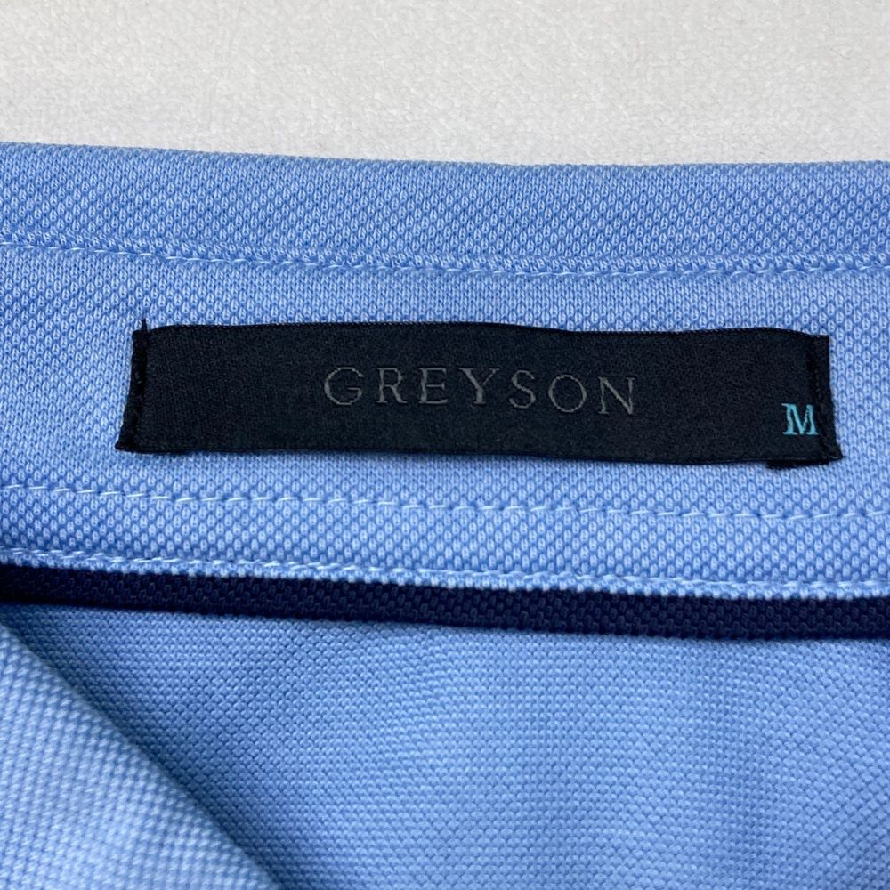 サイズ：M GREYSON グレイソン ×CLUBHAUS 半袖ポロシャツ ブルー