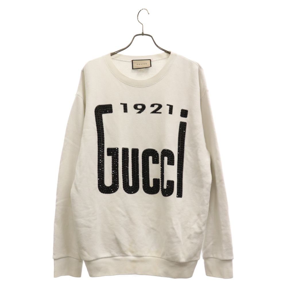 極美品 GUCCI ロゴプリント クルーネック スウェット トレーナー GUCCI - 美品 グッチ GUCCI スウェット トレーナー ロゴ タイガー