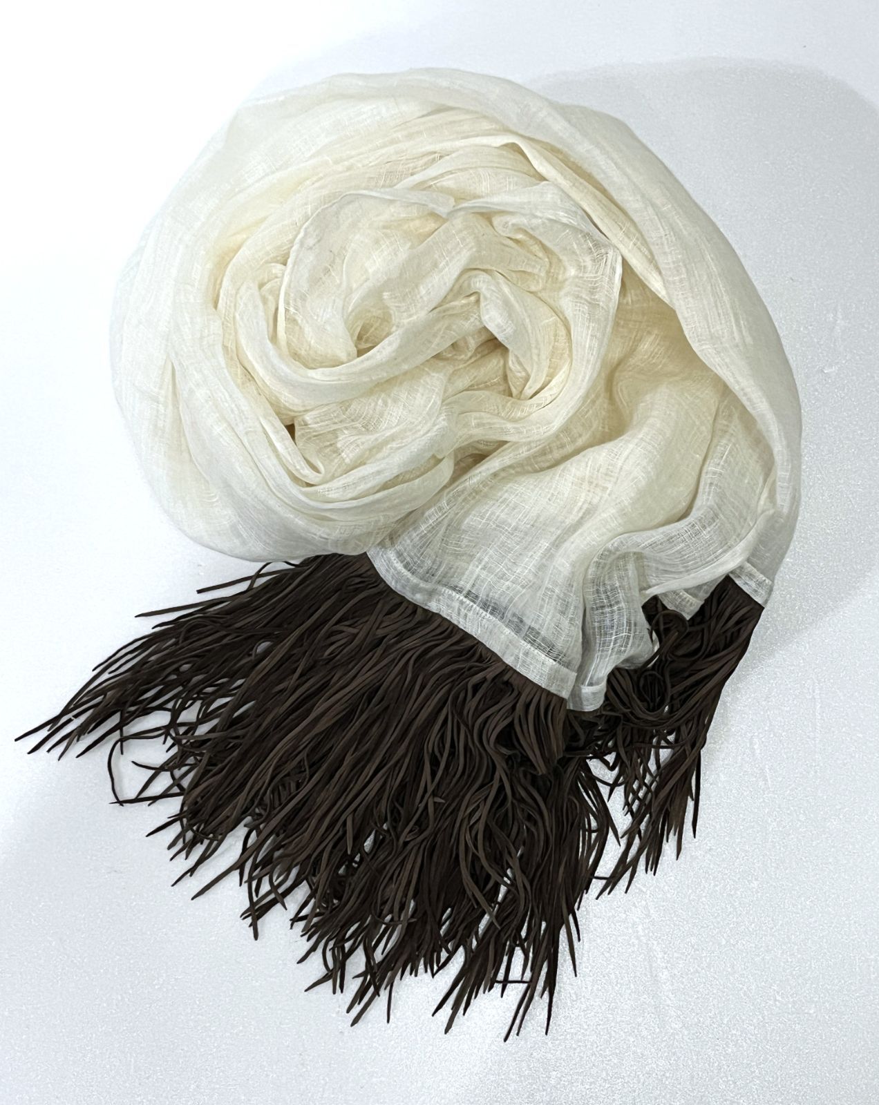 アニオナ AGNONA ストール(ショール) - カシミヤ、シルク ダーク