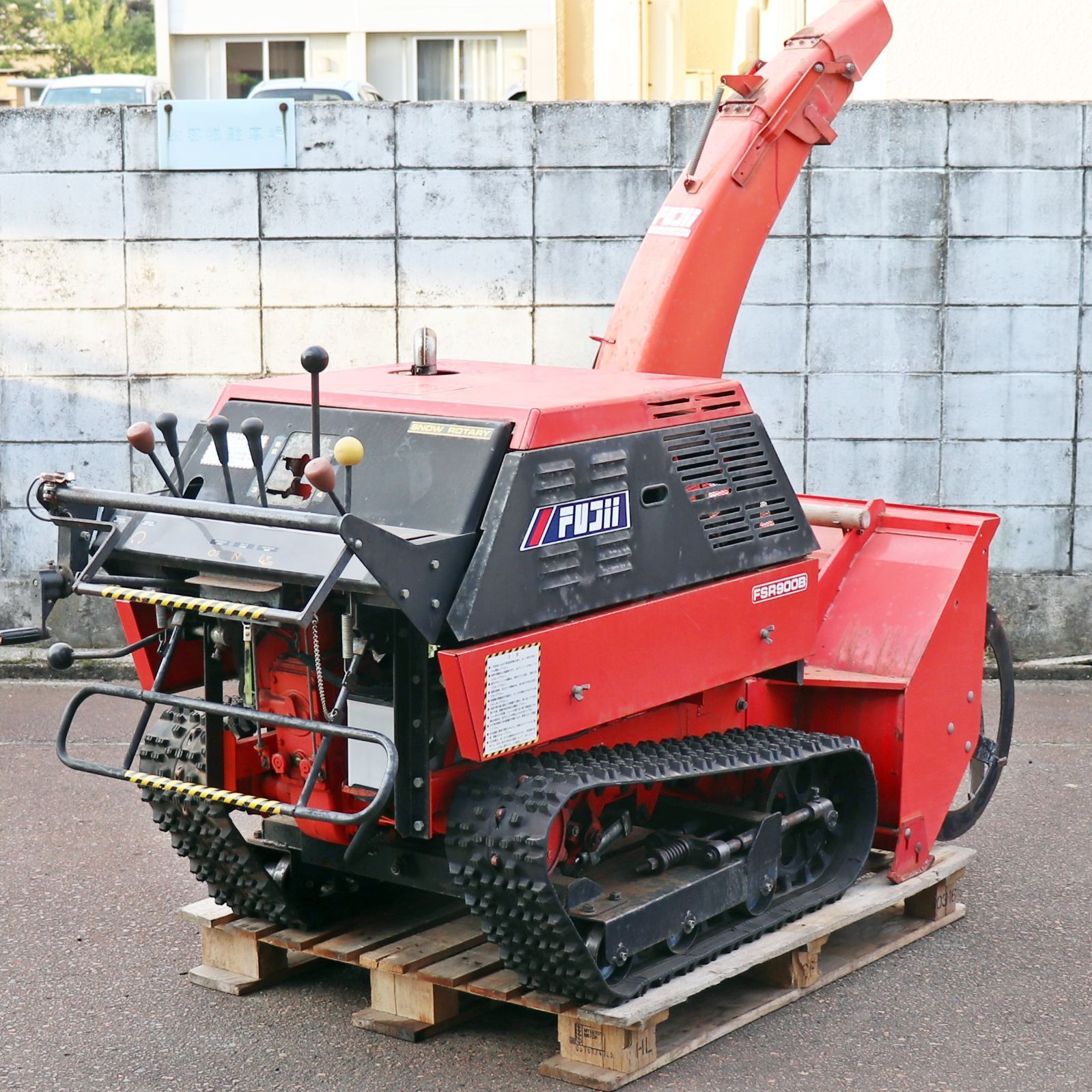 新潟発 フジイ 除雪機 FSR900B スノーロータリー 12馬力 動作 済 ローリングOK セルスタート 雪かき ガソリン 倉庫保管 除雪幅約900mm YUZUMIYA_COM