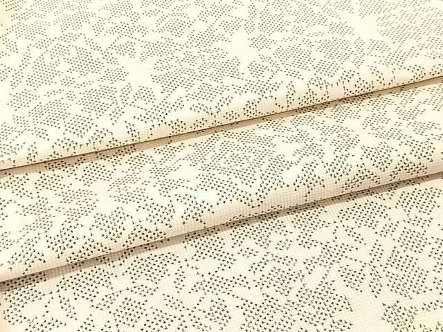 平和屋着物●本場大島紬　白大島　7マルキ　更紗花文　正絹　逸品　BAAT0968yc 平和屋着物○本場大島紬 白大島 7マルキ 更紗花文 正絹 逸品