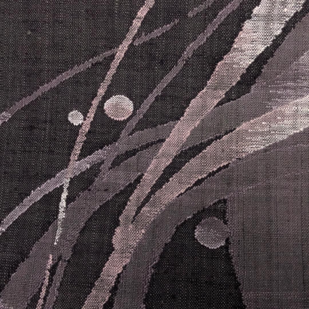 名古屋帯 真綿紬 抽象模様 今鶴色 O-5586 - メルカリ