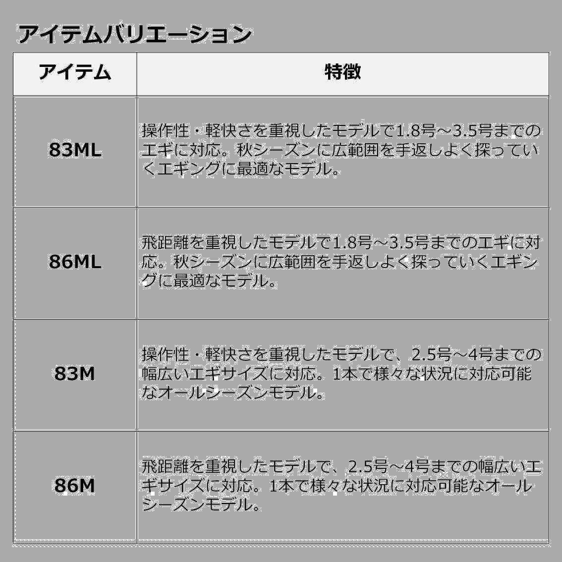 特価セールダイワDAIWA エギングロッド エントリーモデル エギングX