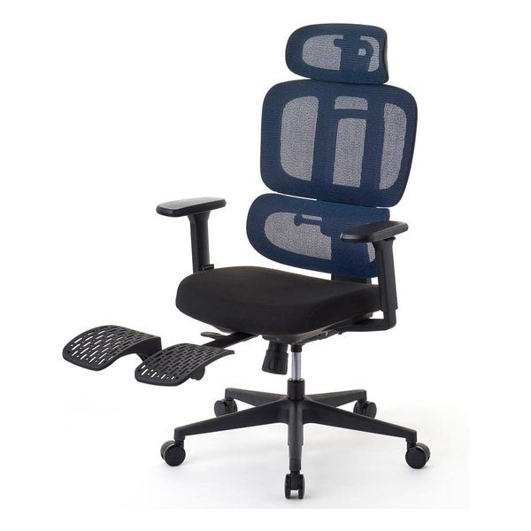 【新品】ROOM WORKS（ルームワークス） M6 ポリエステル ワークチェア ブルー RM6-BL (2644299)
