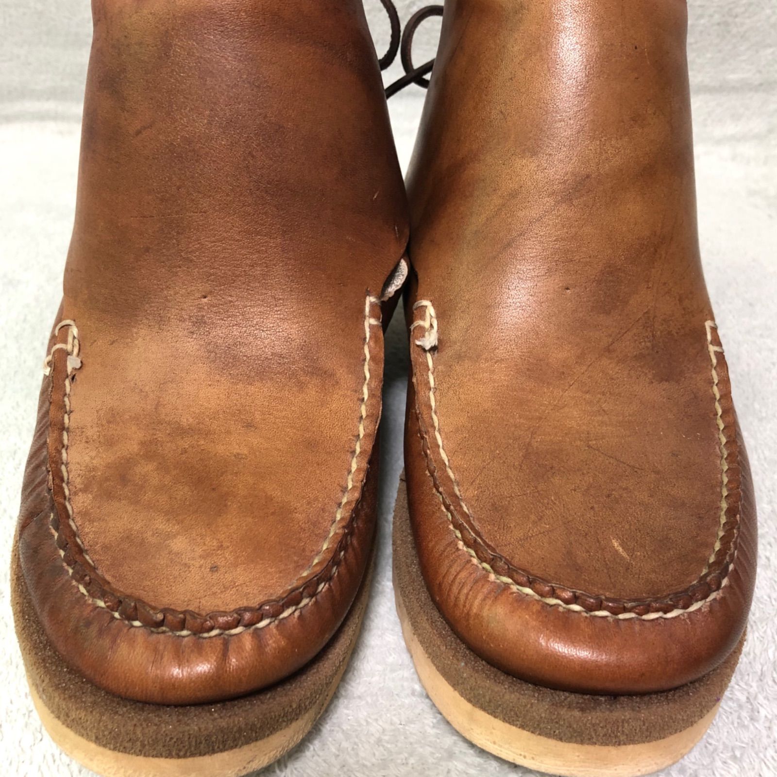 90's USA製箱付きJ.L. COOMBS ブラウンモカシンシューズ 7D 90's USA製箱付きJ.L. COOMBS ブラウンモカシンシューズ 7D 靴