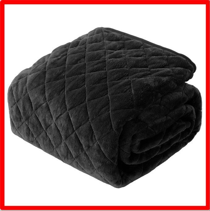 未使用※インド ブロックプリント 中綿入りベビーキルト グリーン