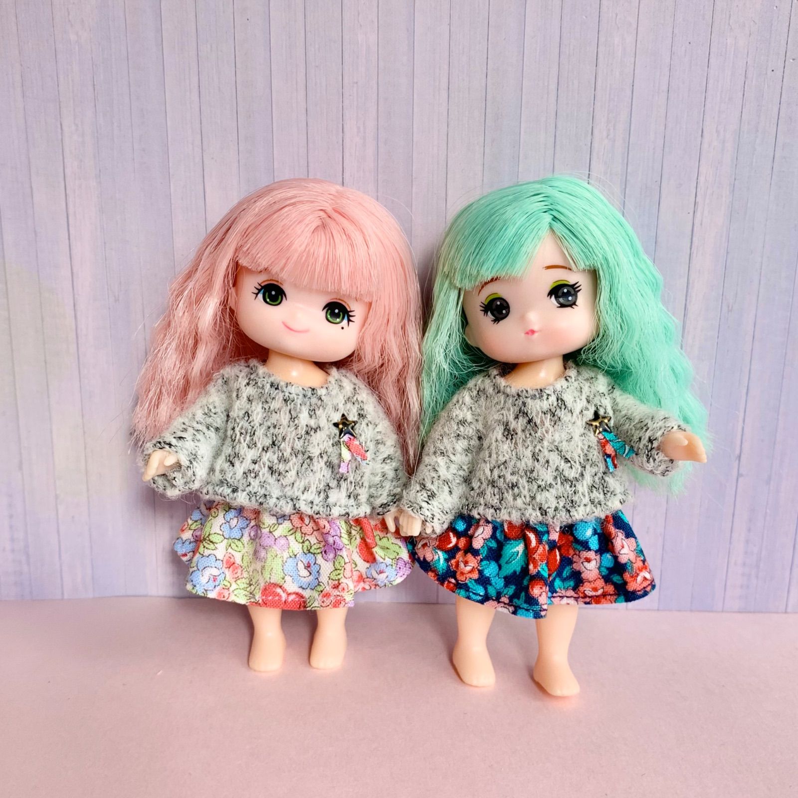 リカちゃん ミキちゃんマキちゃん 服 2着セット ニットカットソー