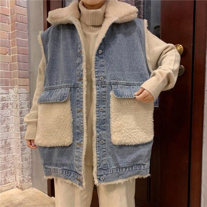 デニム　ベスト　ジャケット　裏ボア DIESEL ディーゼル メンズ ジャケット デニムジャケット ボア