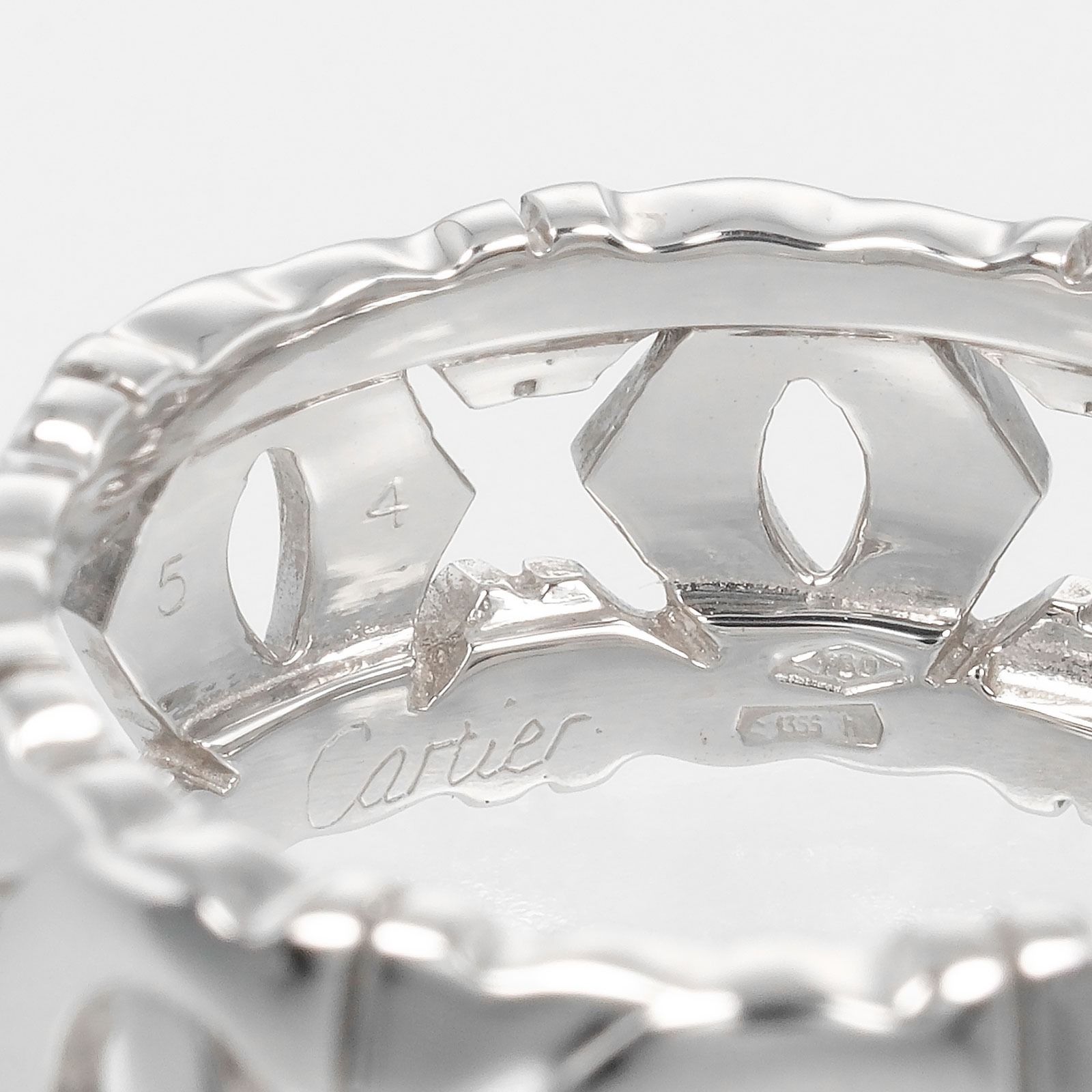 CARTIER】カルティエ アントルラセ K18ホワイトゴールド 13号  