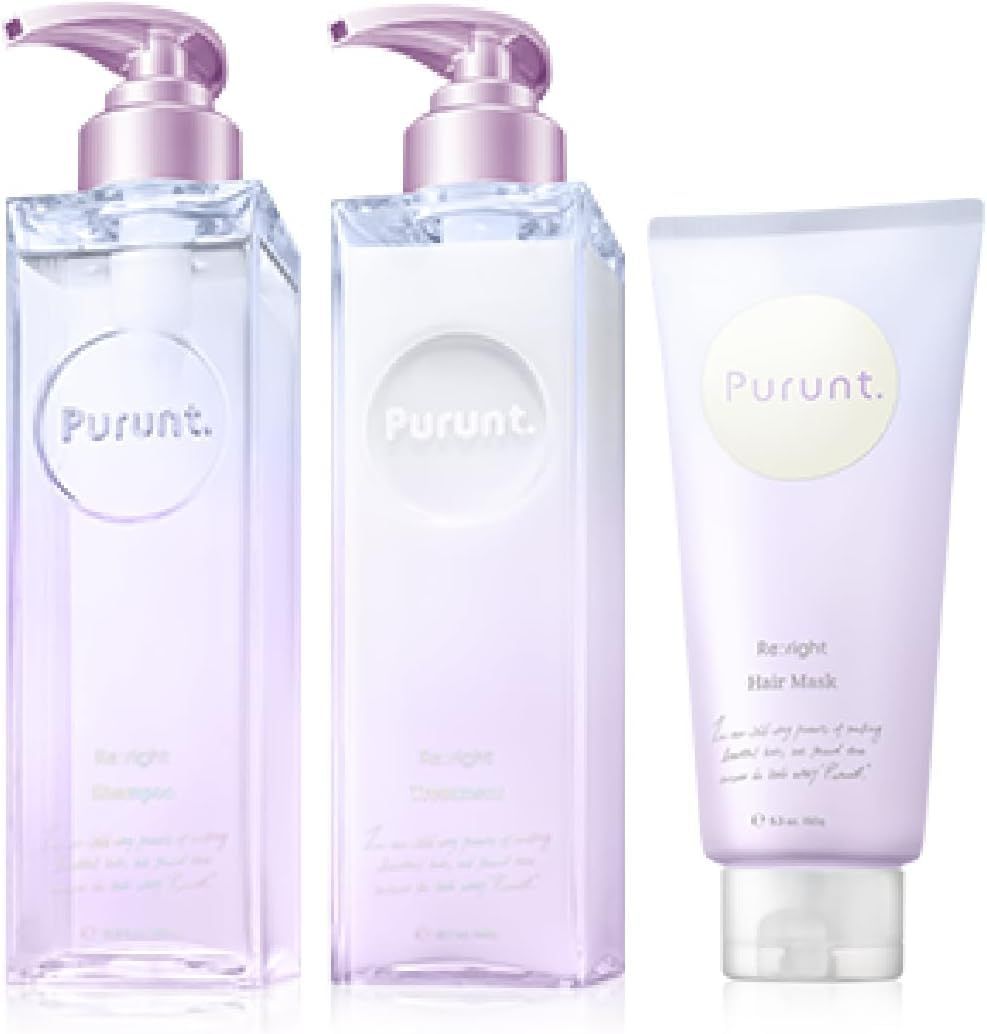 プルント リライト 美容液 生コラーゲン 生ケラチン シャンプー トリートメント ヘアマスク セット 380mL u0026 360g ＆ 150g 再整 