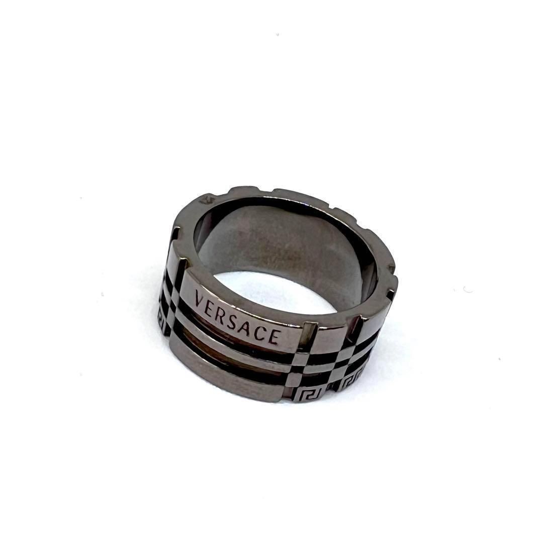 【希少品】ヴェルサーチ リング グレカ グリーク メデューサ ヴィンテージ 美品☆ VERSACE ヴェルサーチ ベルサーチ リング メデューサ グリーク