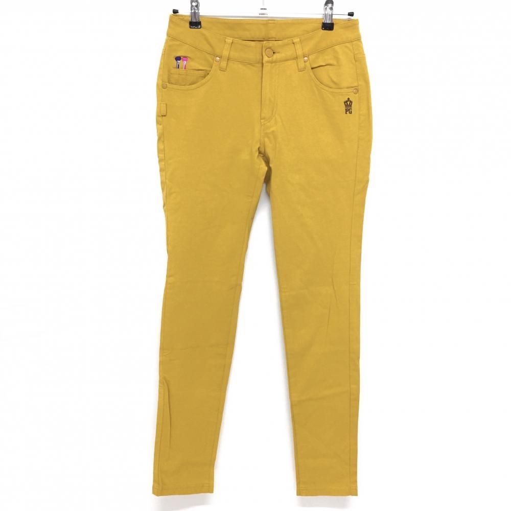 超美品】パーリーゲイツ ストレッチパンツ マスタードイエロー