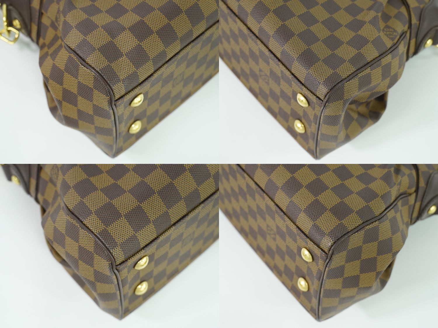 本物 ルイヴィトン LOUIS VUITTON LV トレヴィ PM ダミエ エベヌ 2WAY  