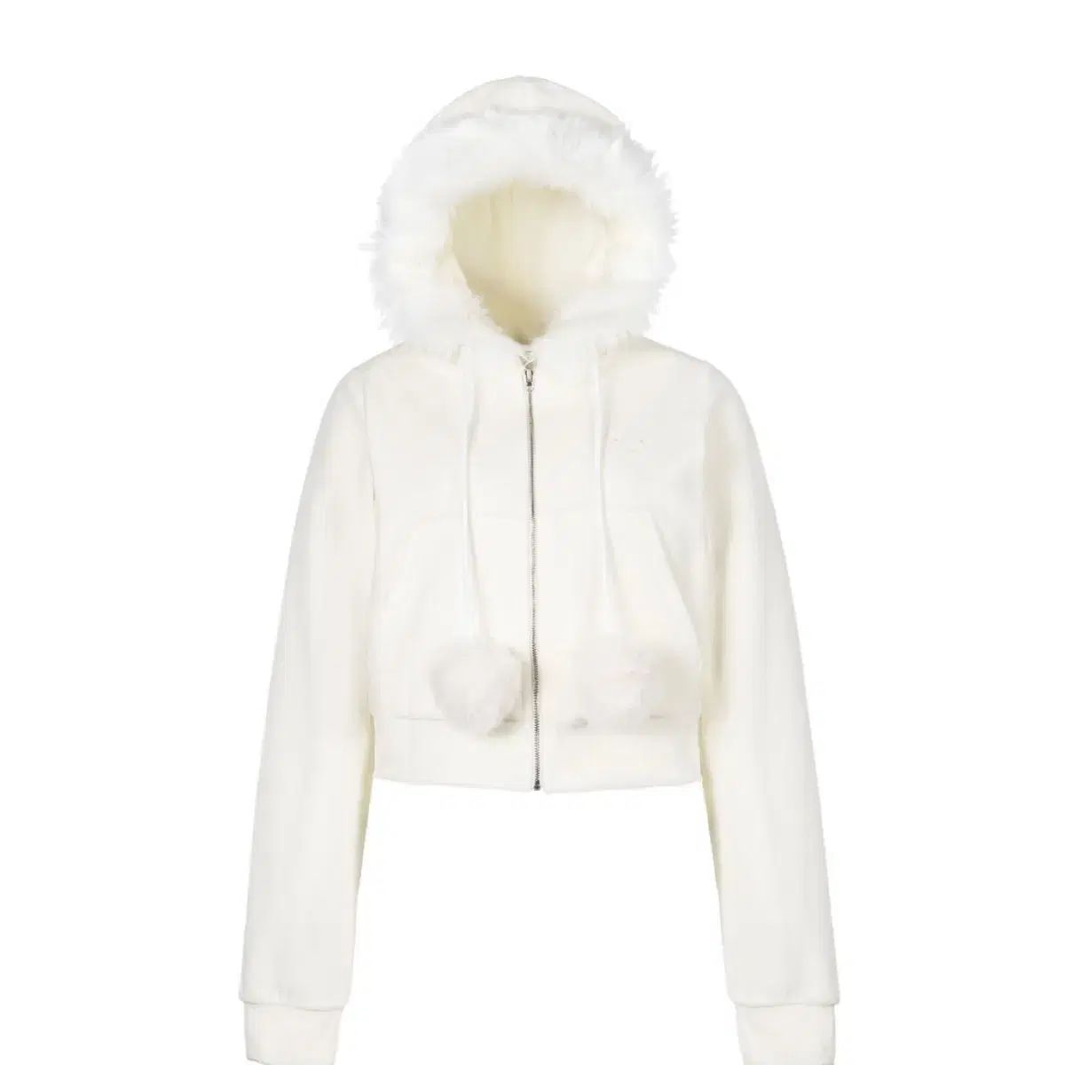 アイクラブ ファー フー フェイクファー フーディー ベルベット クロップド ジップアップ スカート パンツ