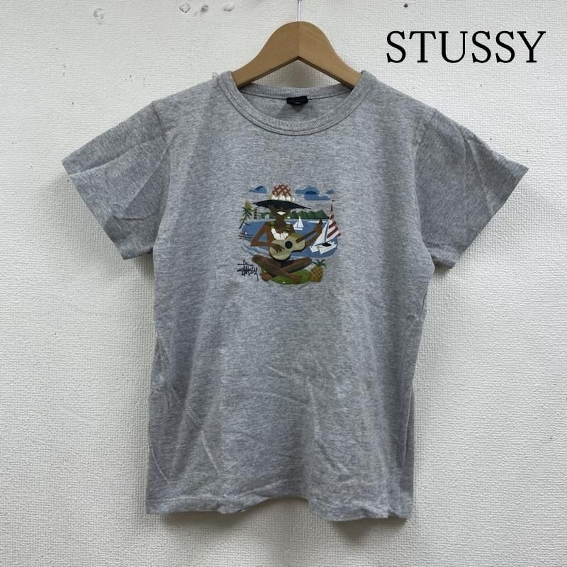 STUSSY ステューシー Tシャツ 半袖 90s 半袖 Tシャツ ロゴ プリント 紺タグ ヴィンテージ クルーネック カットソー