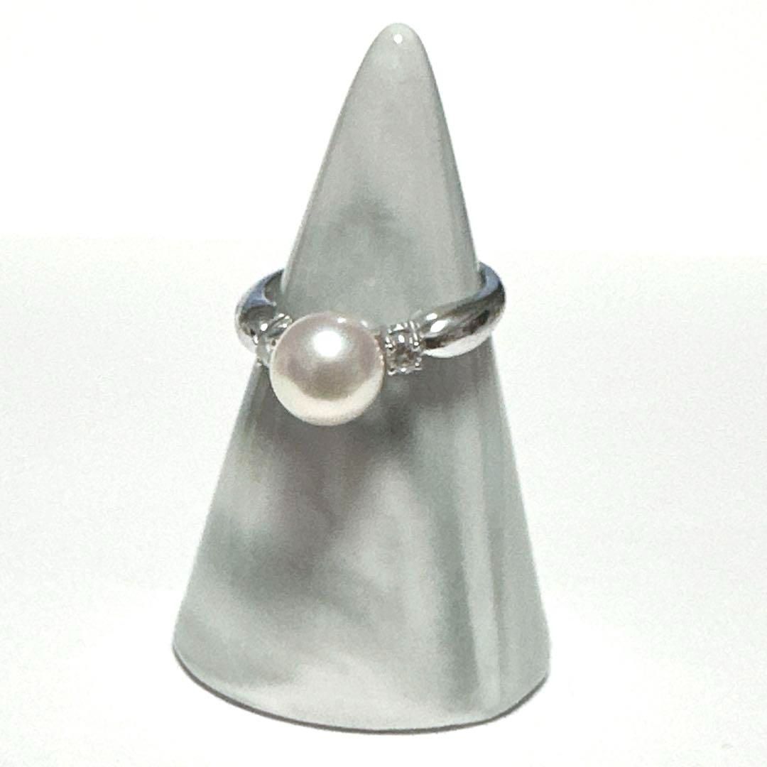TASAKI タサキ 指輪 リング PT900 パール ダイヤモンド0.09ct - メルカリ