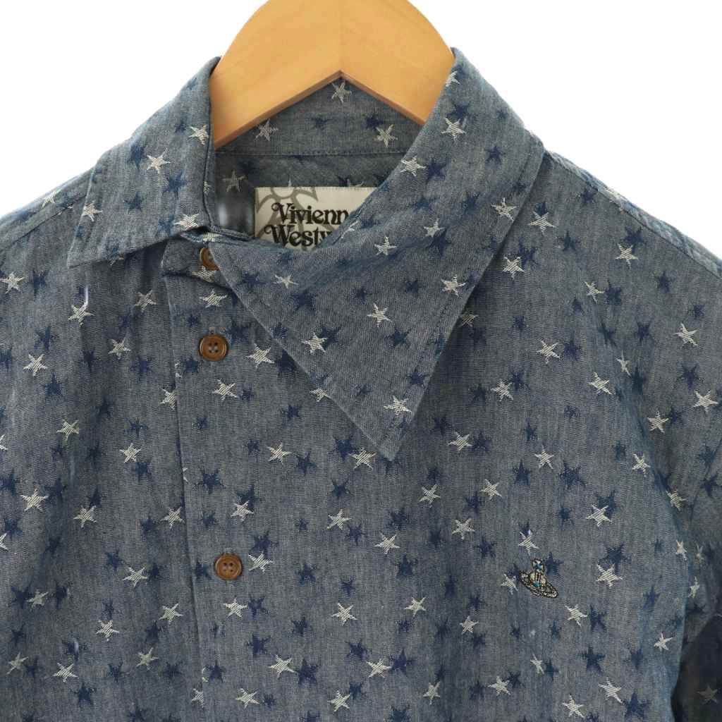 【大人気モデル☆オーブ刺繍デザイン】ヴィヴィアンウエストウッド ポロシャツ ヴィヴィアンウエストウッドマン Vivienne Westwood MAN 星柄