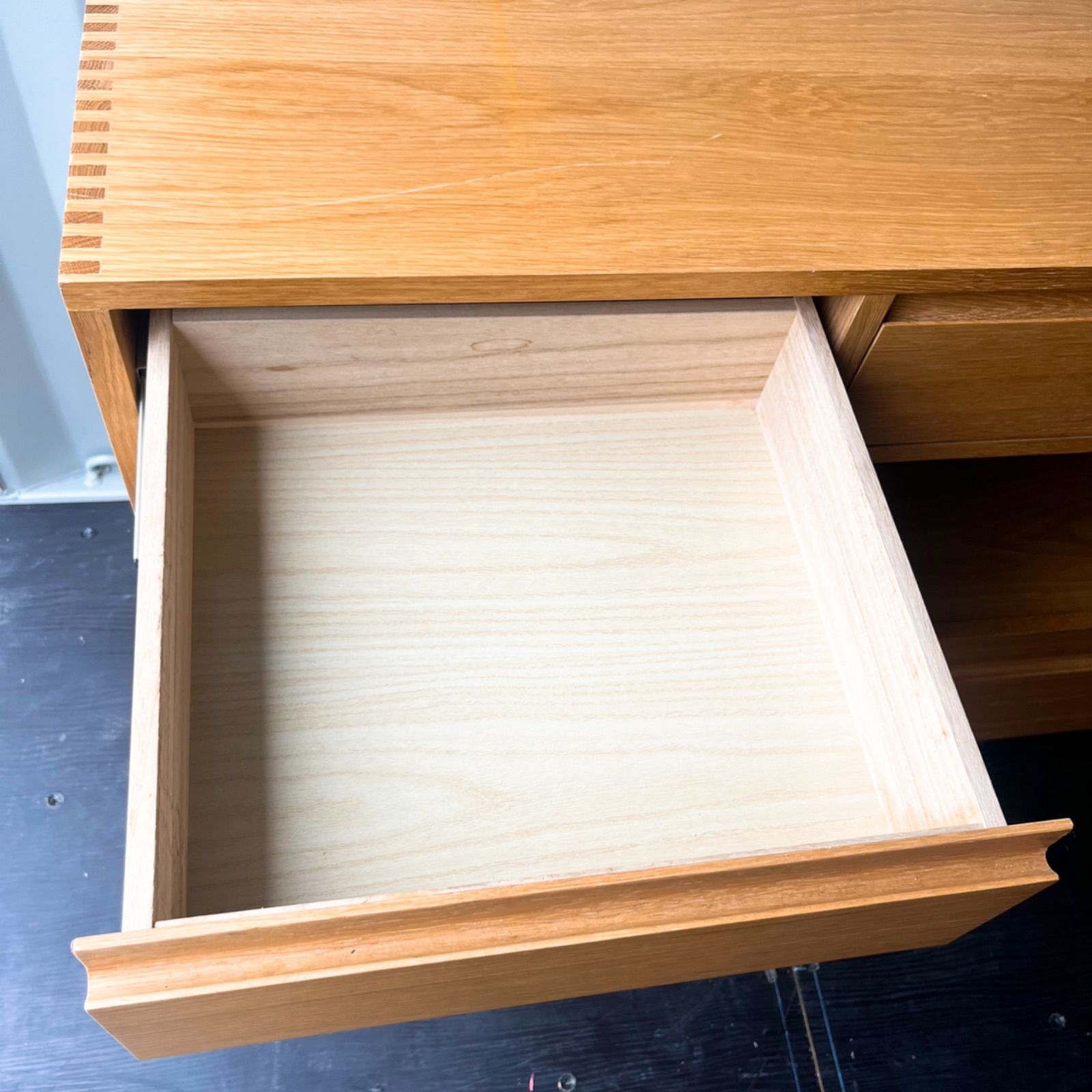 北欧風天然木キッチンカウンター