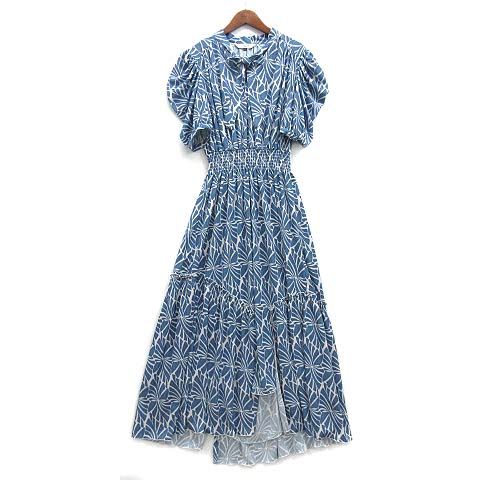 基*)様 美品♡23年♡コルコバード　ボウタイロングワンピース　ティアード　ベル 美品 コルコバード 桜田ひより IBERIA ボウタイ ロング
