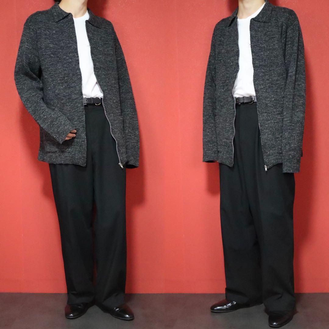 Y's for men ヨウジヤマモト 襟デザイン ジップニット ジャケット Y's for men ヨウジヤマモト 襟デザイン ジップニット