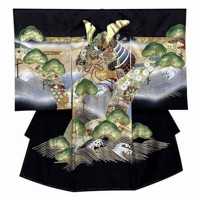 お宮参り 男の子 着物 赤ちゃんのお祝い着 のしめ 刺繍入り 産着 初着