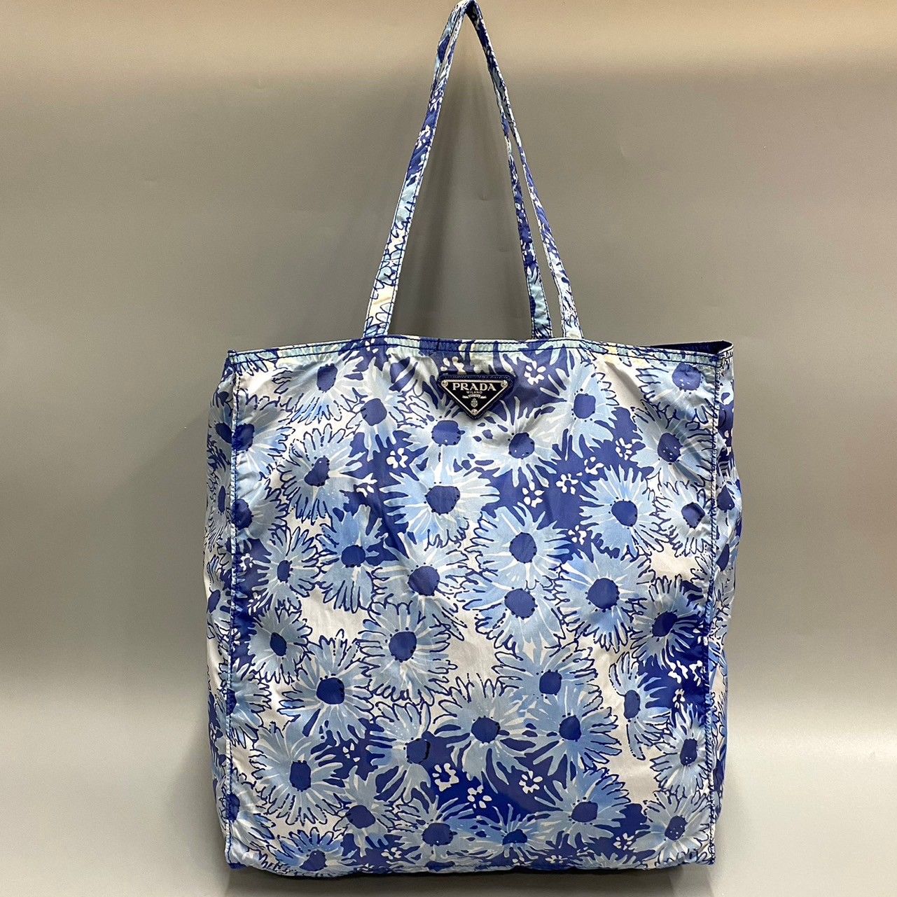 PRADA カゴバッグ　花柄 おしゃれ 希少 PRADA ラフィア カゴバッグ 2way ショルダー