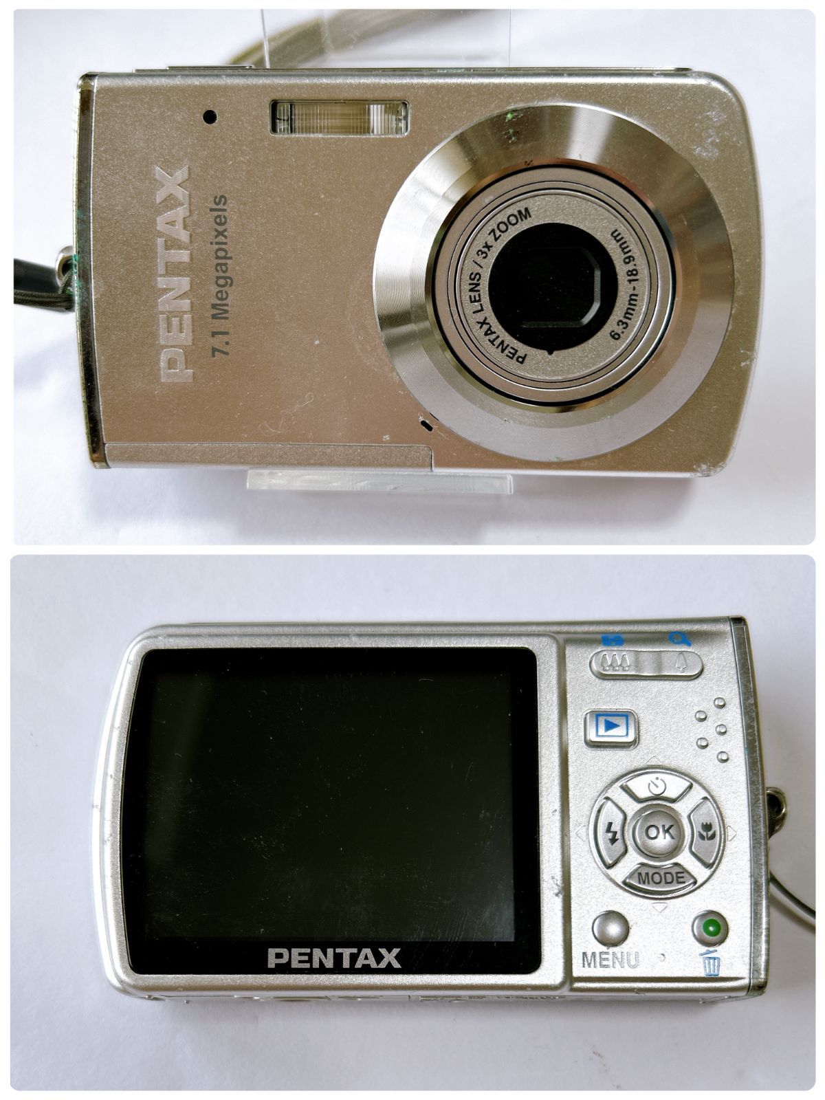 PENTAX Optio M30 デジカメ ペンタックス シルバー デジタルカメラ