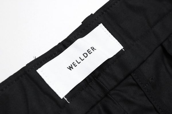 新品】 WELLDER ウェルダー 19FW テーパードパンツ 黒 サイズ3 1タック 