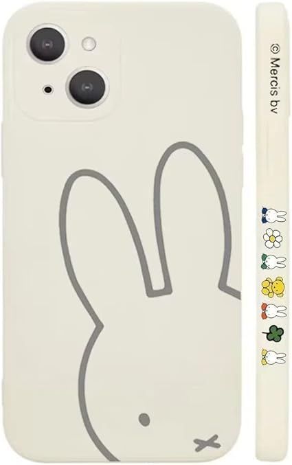 【在庫処分】iPhone12 用 ケース ミッフィー iPhone 12 用 保護カバー キャラクター スマホケース ［シリコン 軽薄型 ワイヤレス充電対応 レンズ保護 ストラップホール付き］ 6.1インチ ケース ア