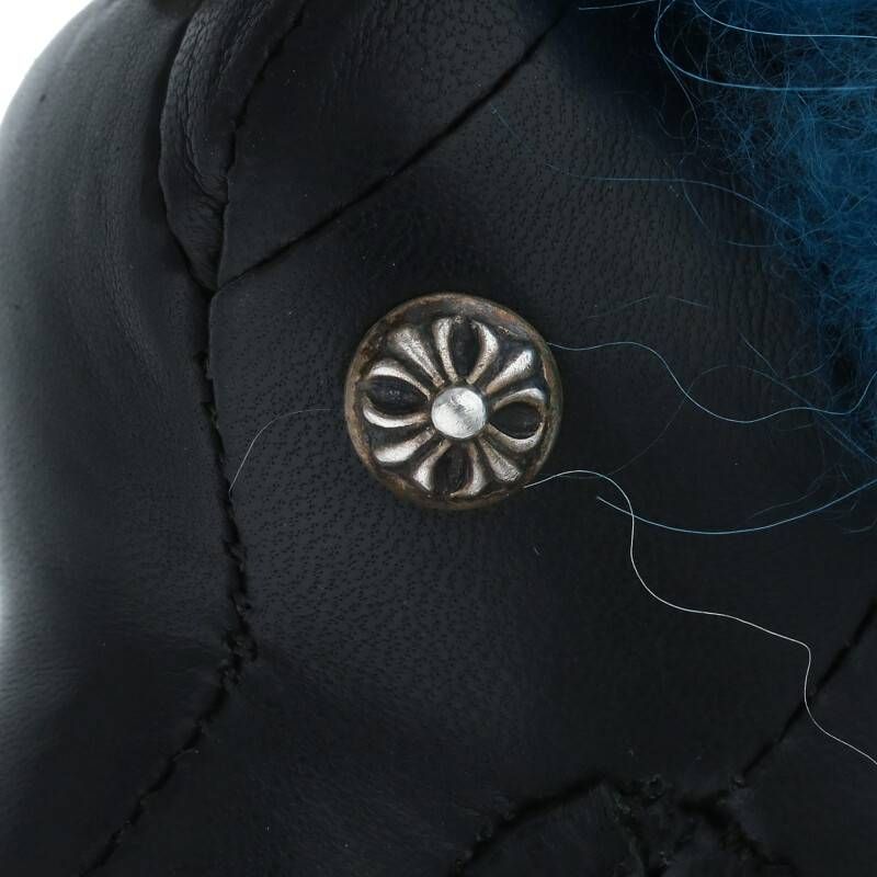 クロムハーツ DINO LTHR/ダイナソー クロスボールボタンレザー