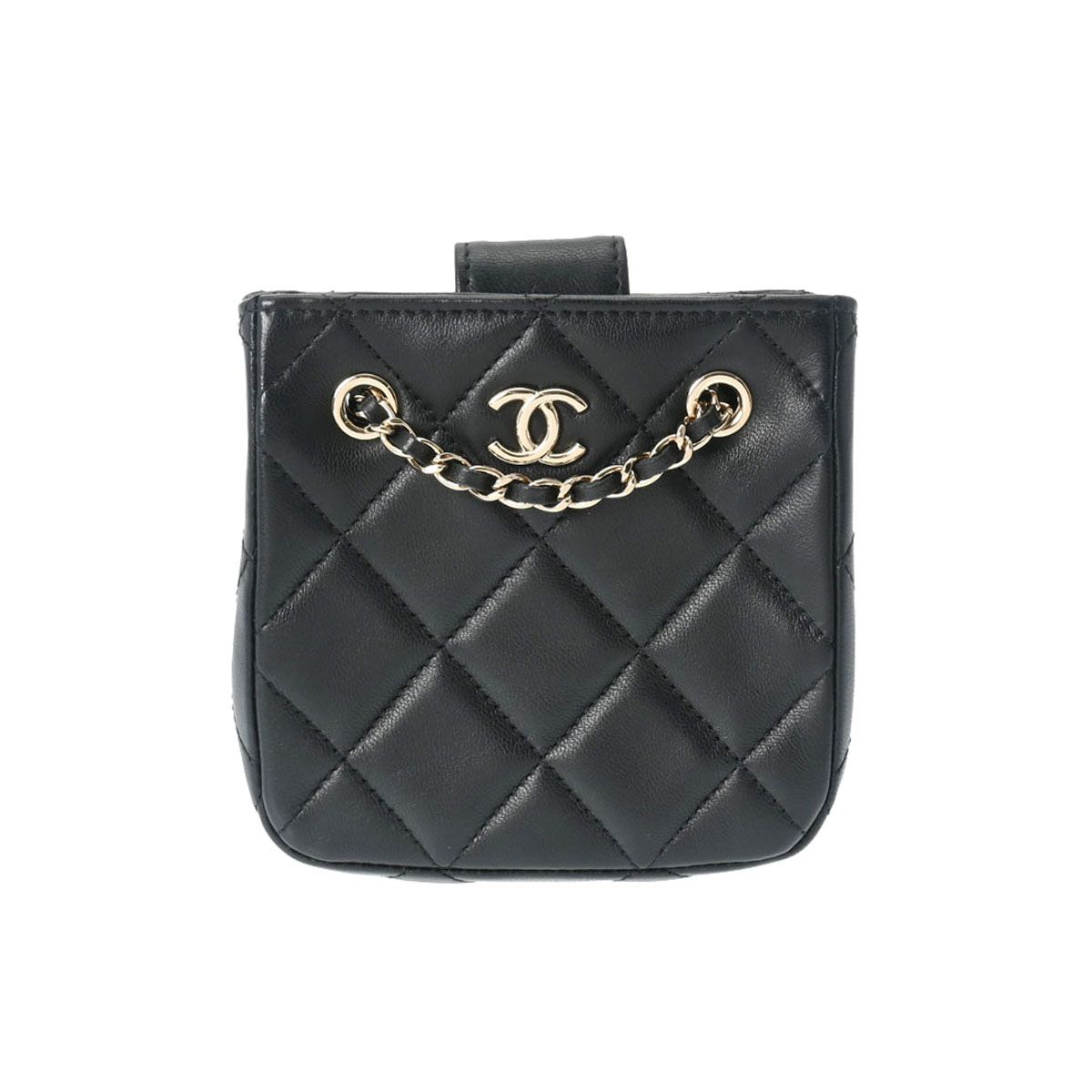 シャネル CHANEL ラムスキン マトラッセ ウエストポーチ バッグ 黒 楽天市場】シャネル ウエストバッグ マトラッセ ラムスキン