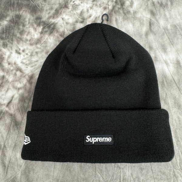 【新品未使用】シュプリーム ニット帽 Sロゴ ブラック 2017AW Supreme シュプリーム 2022AW New Era S Logo Beanie ニューエラ
