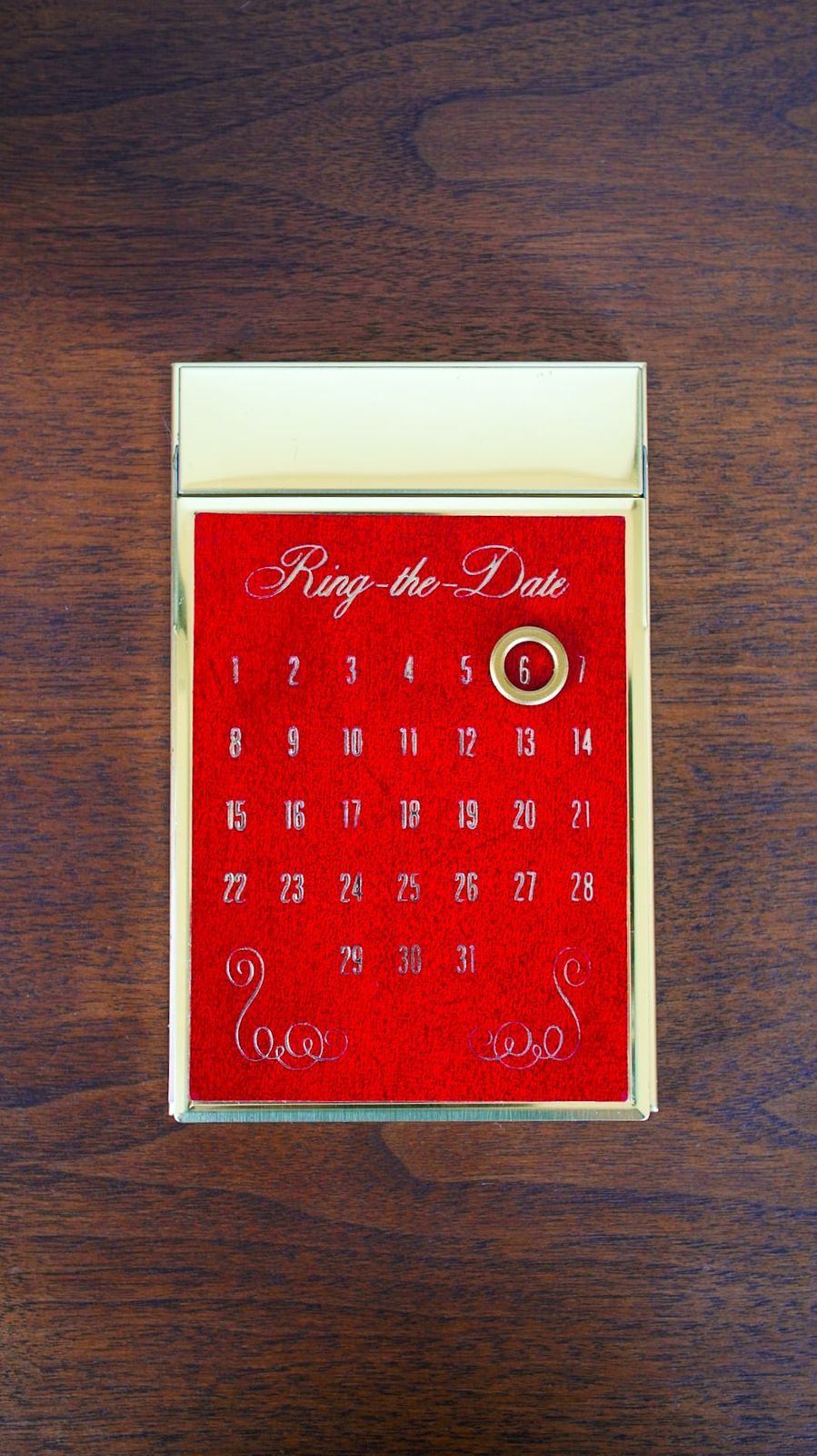 DEADSTOCK 1960s PARK SHERMAN パークシャーマン Ring The Date 卓上カレンダー デスク 万年 ヴィンテージ