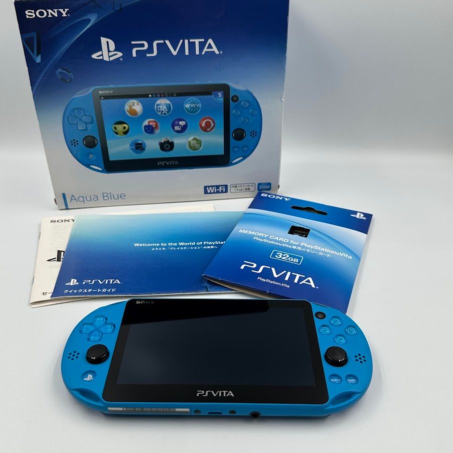 ジャンク品 PS vita PCH-2000箱あり 32GBメモリーカード付き ジャンク