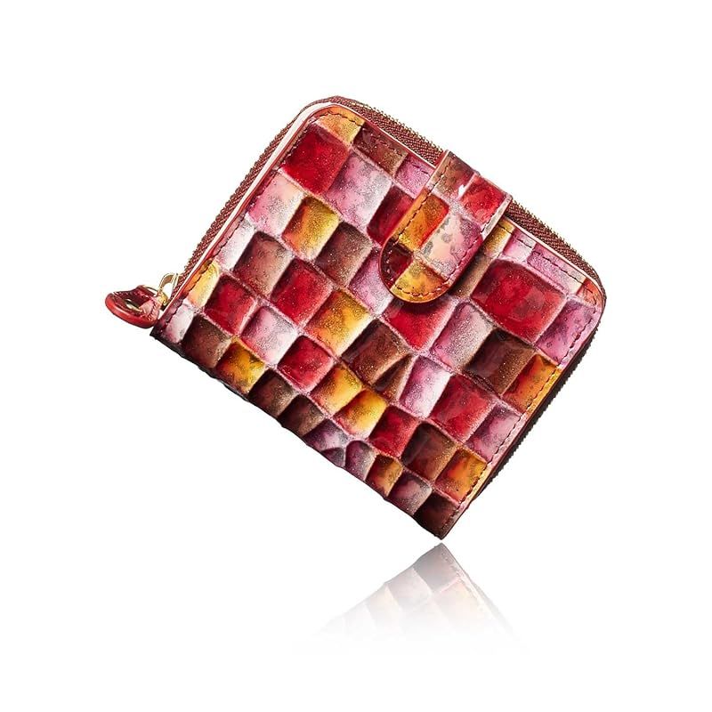 新着商品 VOICE イタリア Life社製 牛革 le murrine レディース 二つ折り 財布 上品で 使いやすい 見た目は ミニ財布 収納力は長財布 プレゼント ギフト 箱入り Pink ピンク