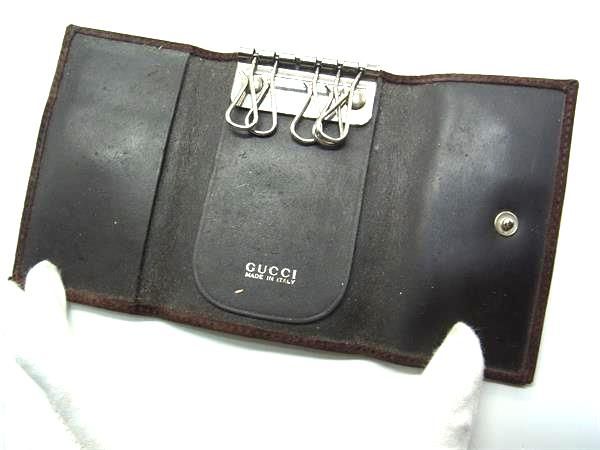 GUCCI グッチ ホースビット スエード キーケース 鍵入れ メンズ