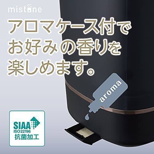 ブラック_300ml/h ドウシシャ 加湿器 超音波式 上から給水 抗菌