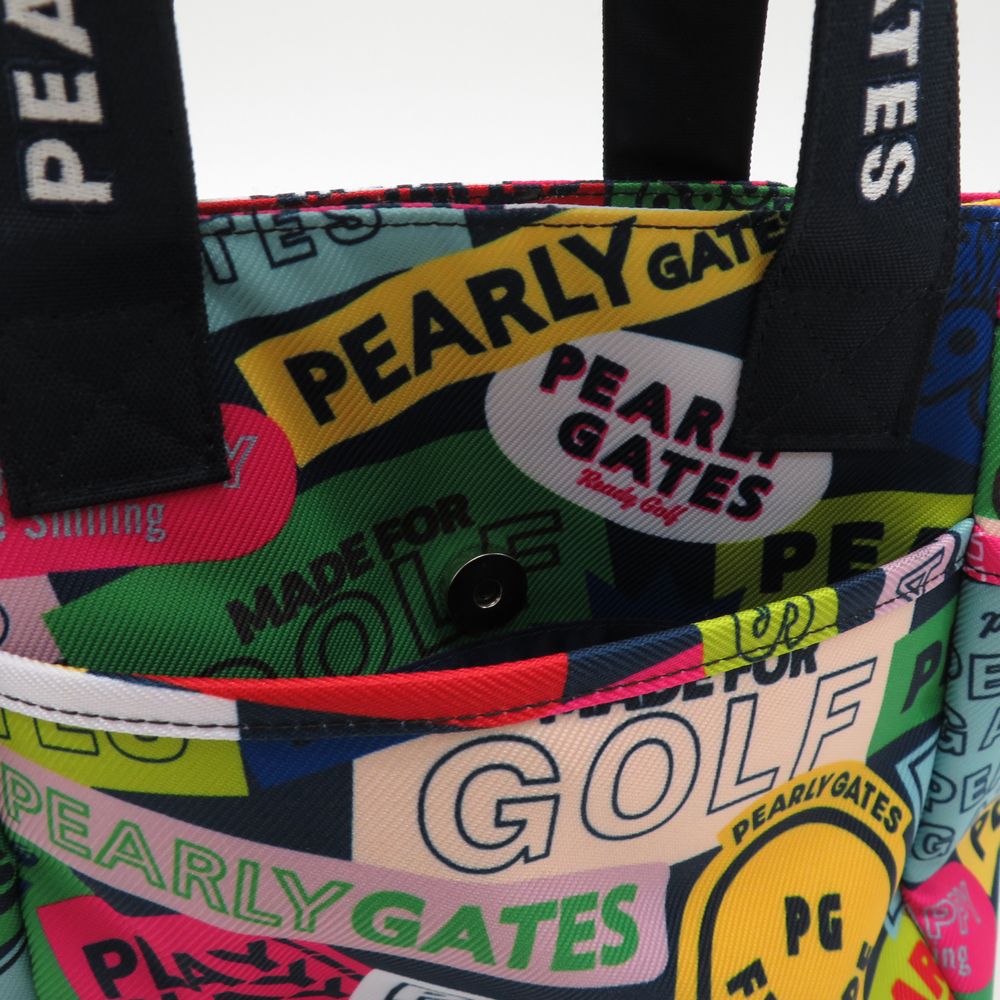 PEARLY GATES パーリーゲイツ カートバッグ ニコちゃん ロゴ 総柄