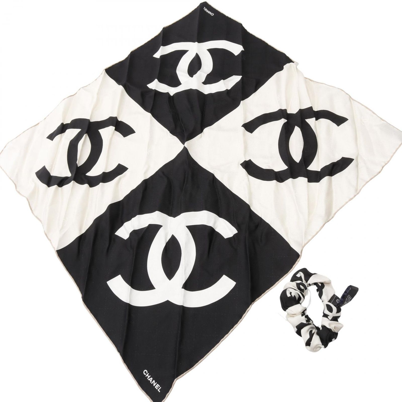 CHANEL シャネル ココマーク シュシュ スカーフ