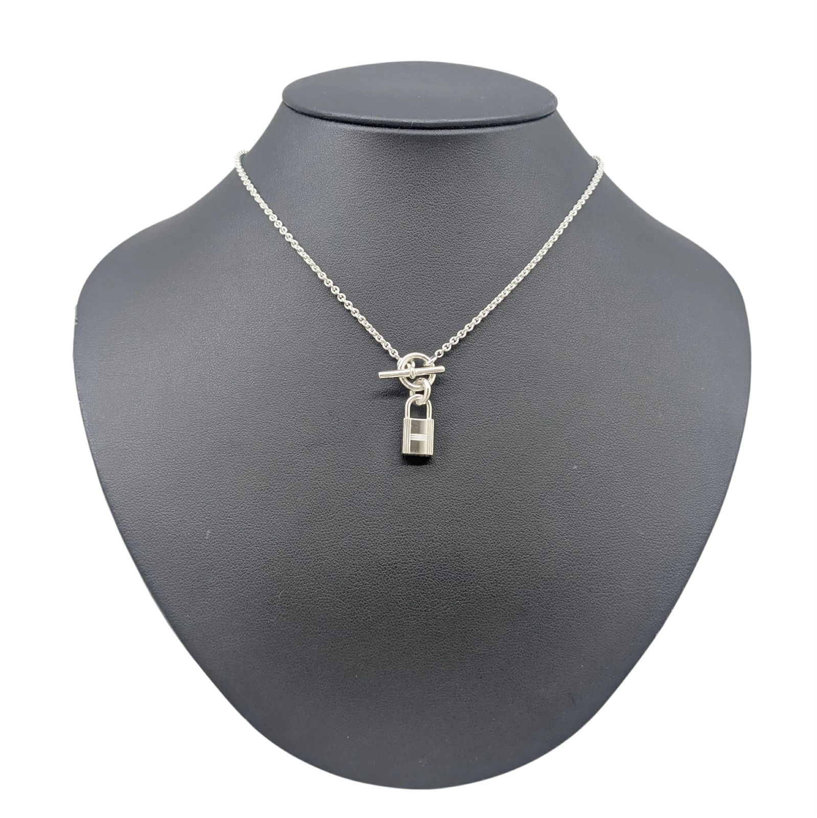 エルメス アミュレット カデナ パドロック ネックレス Ag925 HERMES