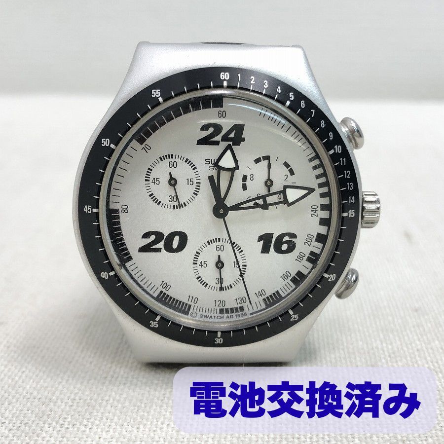 swatch IRONY ALUMINIUM スウォッチ アイロニー クロノグラフ 電池交換 