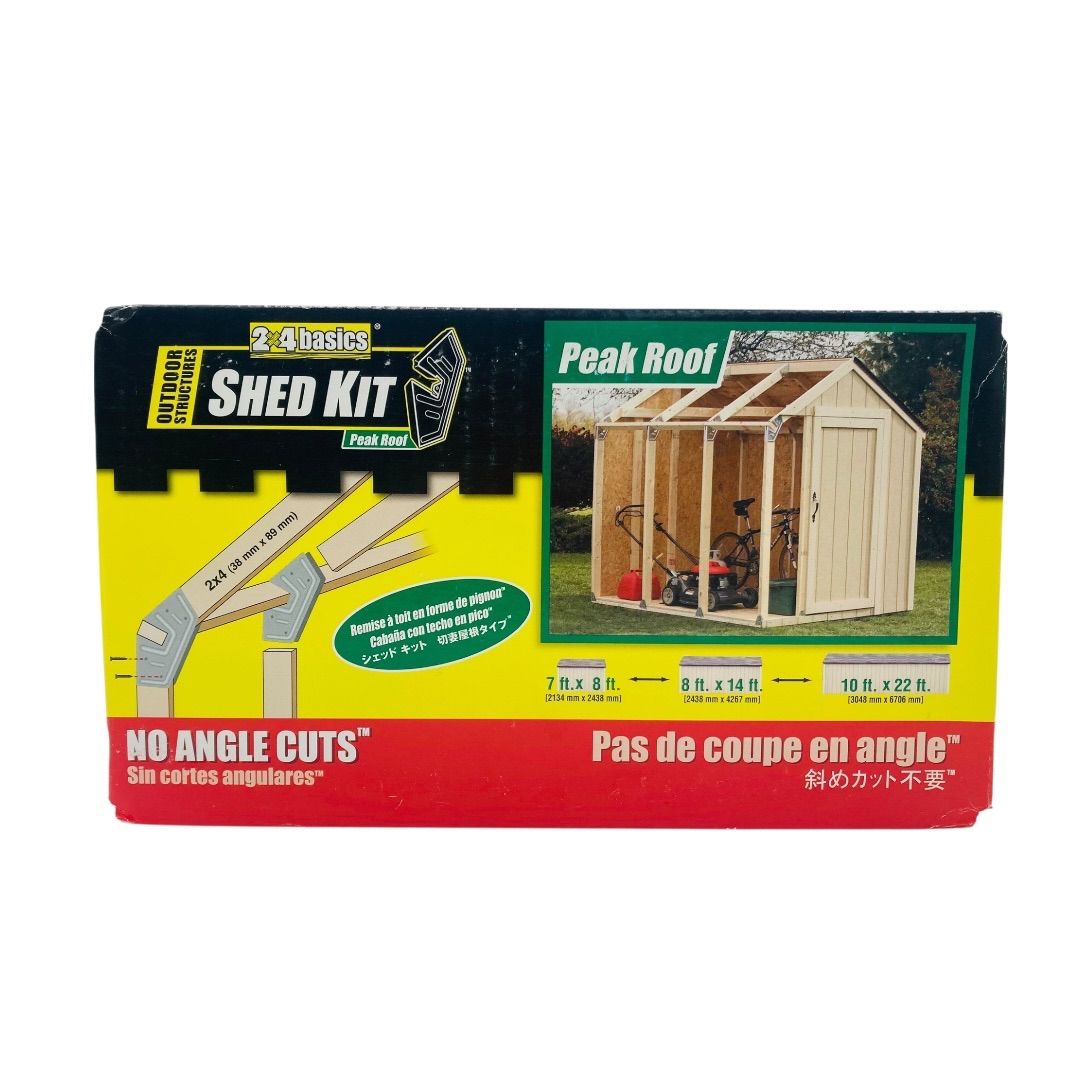 SHED KIT 2×4 basics Peak Roof ベーシック ジェッド キット小屋 物置 